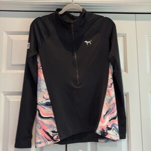 Women’s Pink quarter zip workout top. Size small.